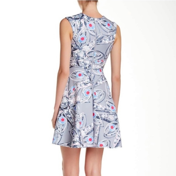 Cynthia Rowley Abstract Neoprene Scuba Skate Dress - Picture 2 of 6